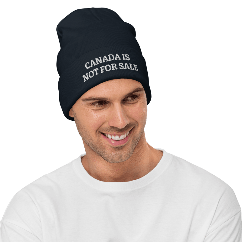 Canada Is Not For Sale Tuque (Blue)