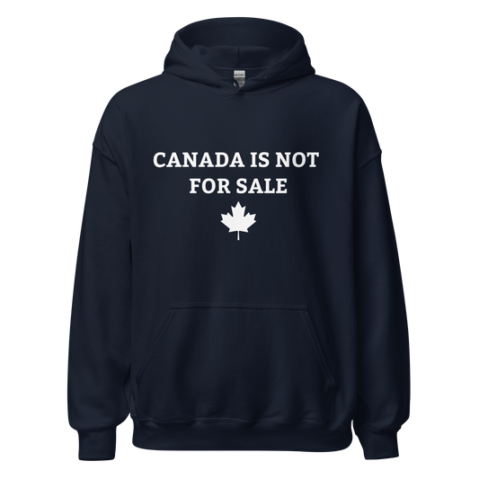 Canada Is Not For Sale Hoodie (Blue)