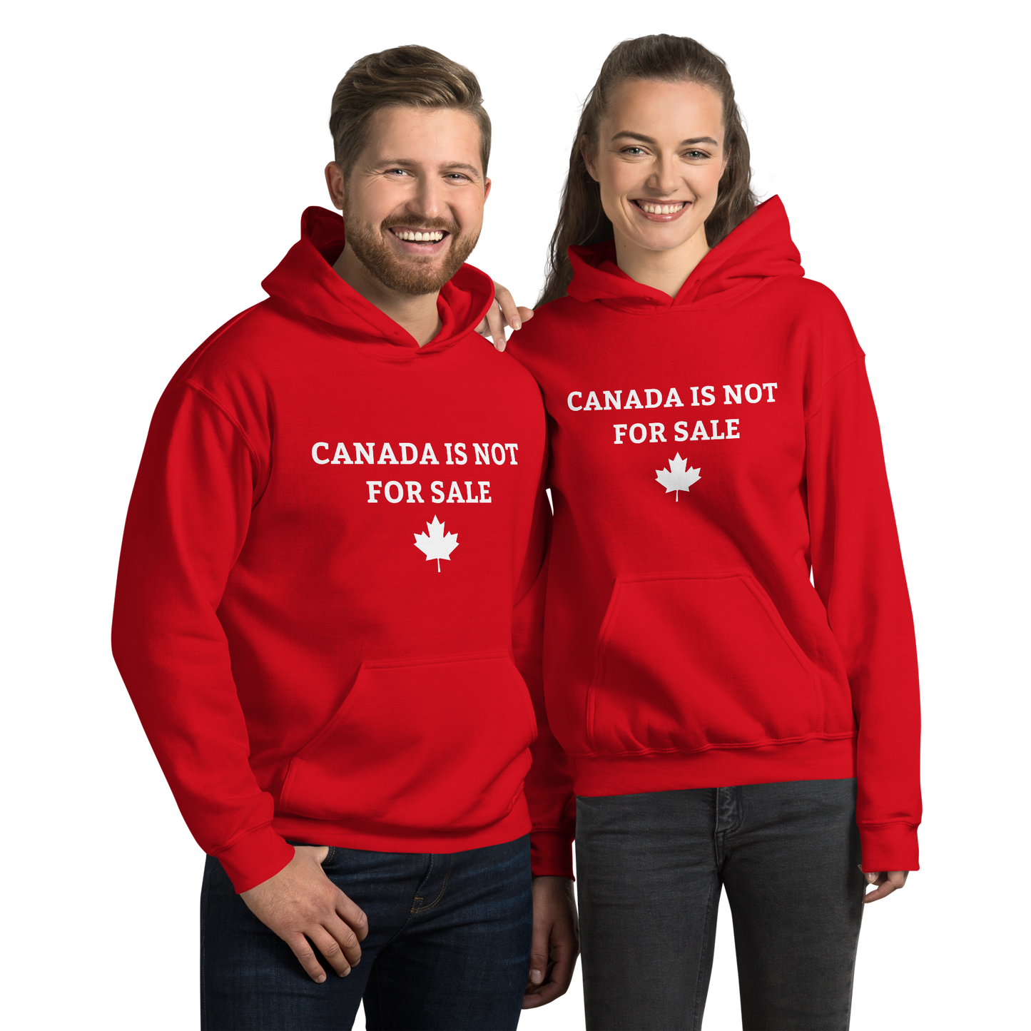 Canada Is Not For Sale Hoodie (Red)